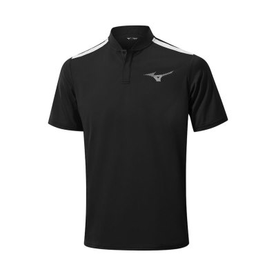 Camisa Polo Mizuno Squad Hombre - Negros - Chile M870ZPTBES